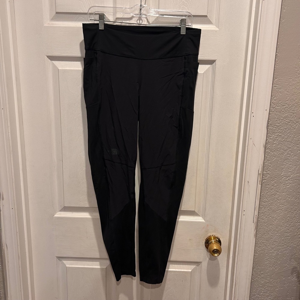 The North Face Womens Hybrid Black Leggings Pants Size‎ L Athletic Workout Yoga